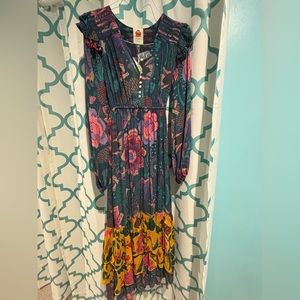 Farm Rio Long Sleeve Maxi Dress xs/small